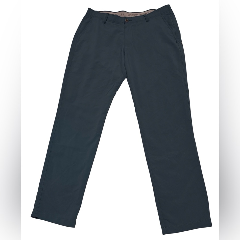 Under Armour Golf Pants Men’s 38x32 Blue Teal Performance Stretch Flat Front